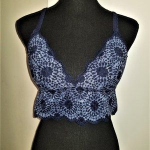 Firm Price - Padded Lace Racerback Bralette - M